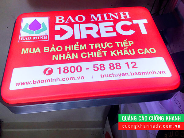 hộp đèn hút nổi