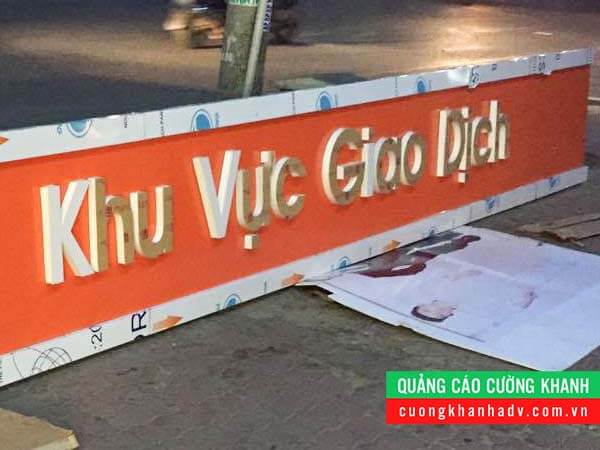chữ nổi mica