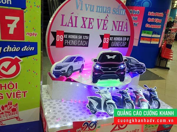 mô hình led trúng xe co.opmart