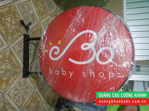 hộp đèn hút nổi tròn