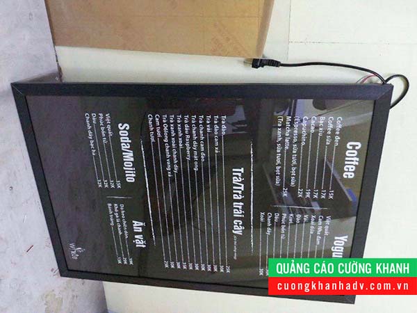 hộp đèn siêu mỏng nắp bật