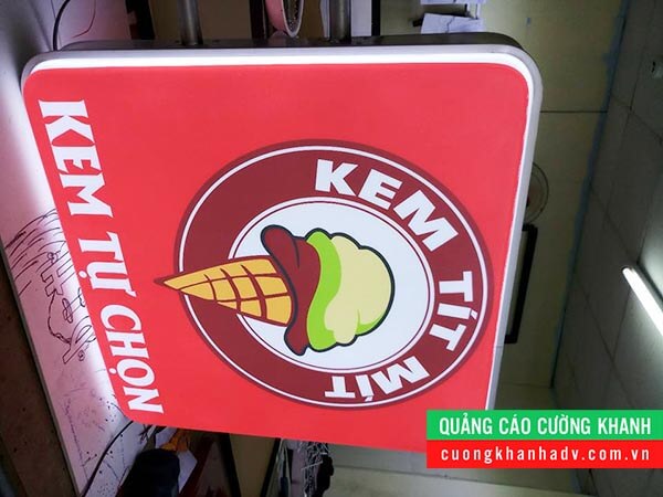 hộp đèn hút nổi