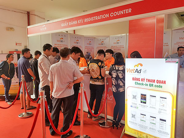 quảng cáo cường khanh tại triển lãm vietad 2018
