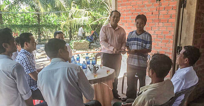 trao nhà tình thương tại châu thành