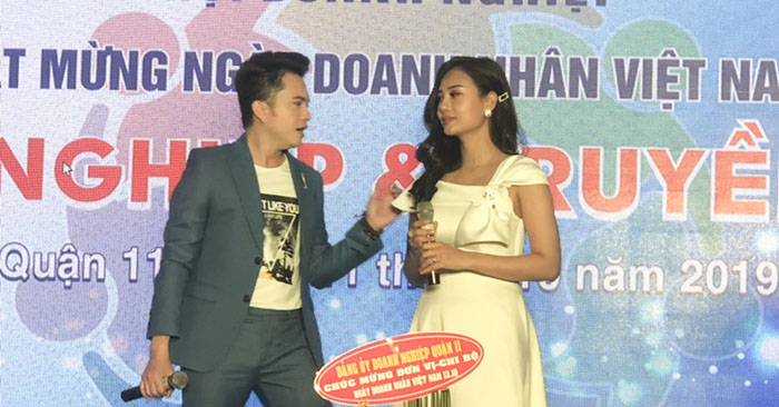 quảng cáo cường khanh tại lễ kỷ niệm doanh nhân việt nam 13.10 của hội doanh nghiệp quận 11