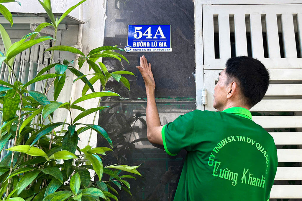 Tài trợ Công trình đổi mới biển số nhà trên địa bàn phường Phú Thọ