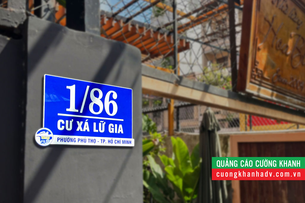 Biển số nhà mica in UV Cường Khanh