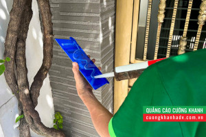 Thi công lắp đặt biển số nhà mica in UV